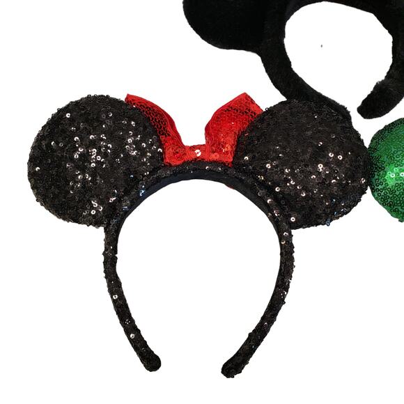 Disney Minnie Mouse Ears St Patrick's Day Minnie Mouse Ears Sequence Ears - Picture 11 of 13